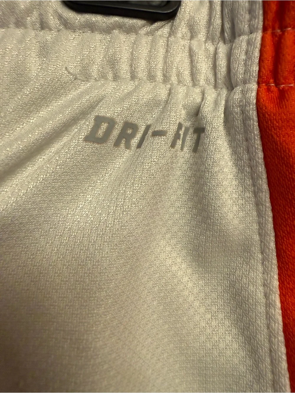 Vintage Nike Men’s Air Jordan AJ11 Legacy mesh shorts white/orange/gray Size L